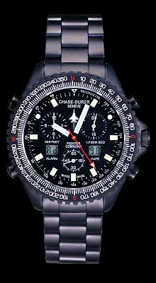Chase Durer Fighter Command Alarm, Black Dial
